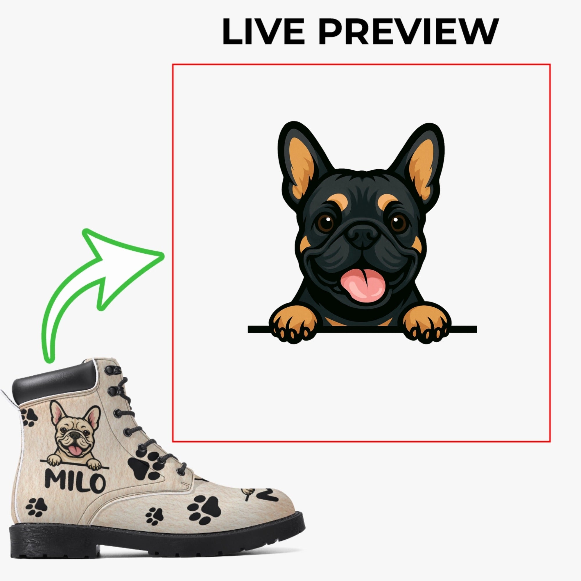 Trendy Olympia - Personalized Casual Leather Boot for Casual Outings