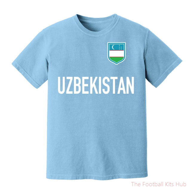 Uzbekistan National Team Text T-Shirt (Sky Blue)