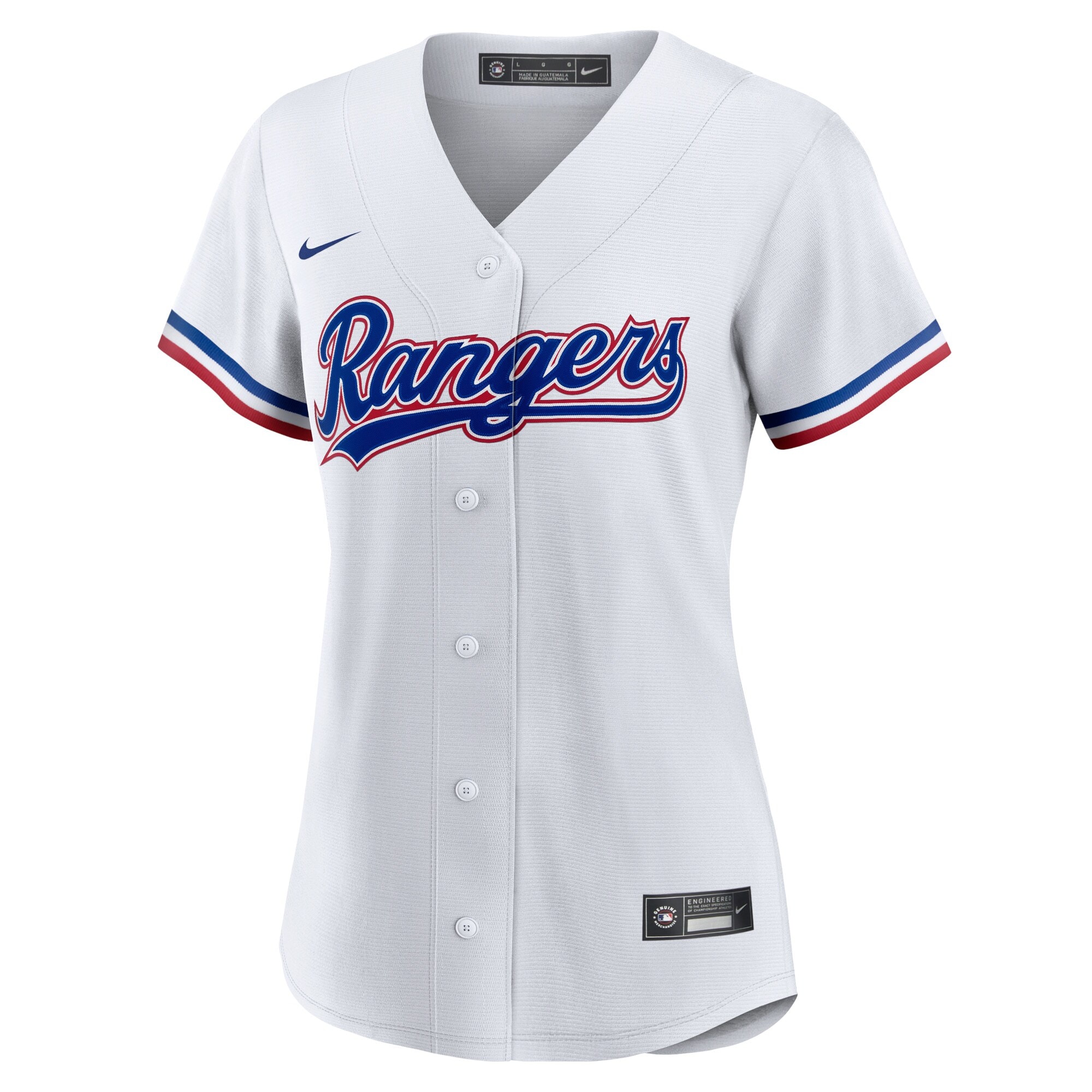 [LK] Texas Rangers Women's Home Replica Team Jersey - White