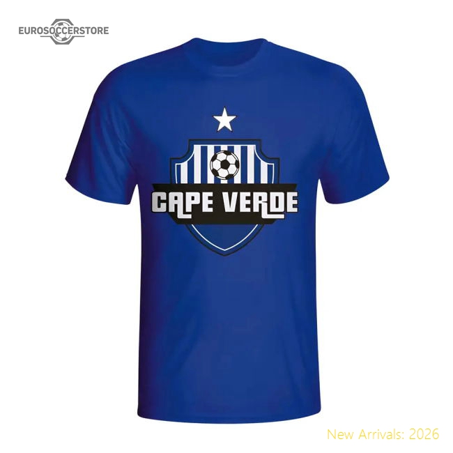 Premium-grade Cape Verde Country Logo T-shirt (blue) - Kids