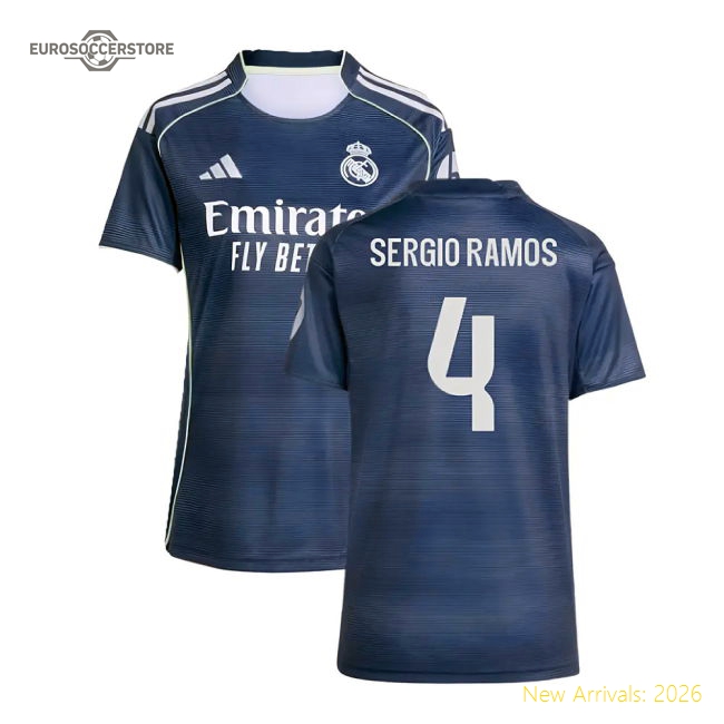 Football Team Womens Sergio Ramos Sophisticated Jersey Stretchy