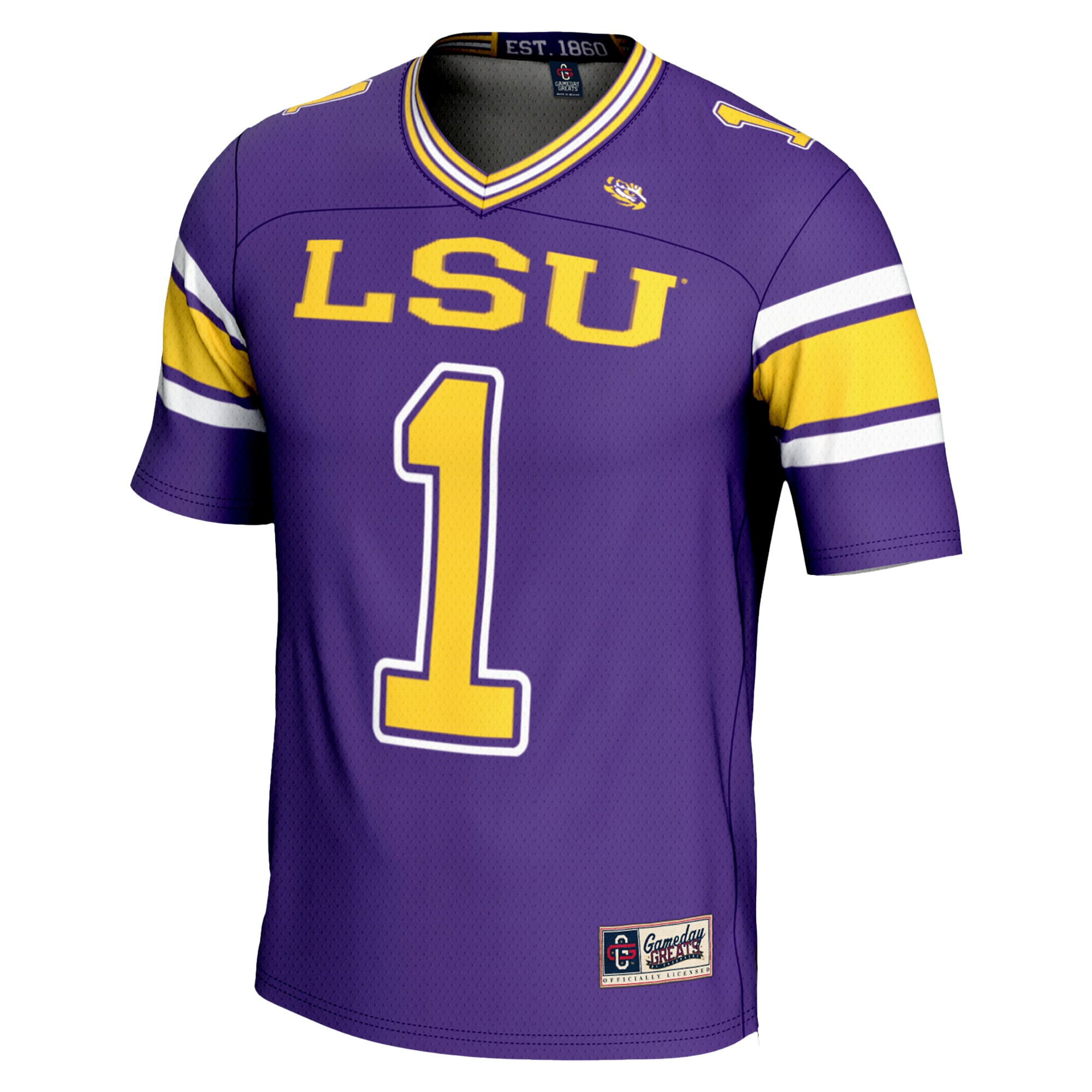 #1 LSU Tigers GameDay Greats Endzone 2026 Season Football Jersey - Purple
