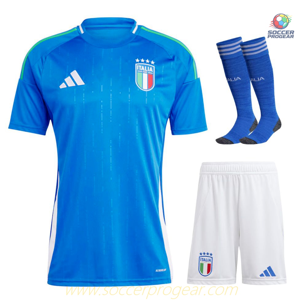 Italy Home Soccer Uniform Kids Football Jersey 2024/25 Collection