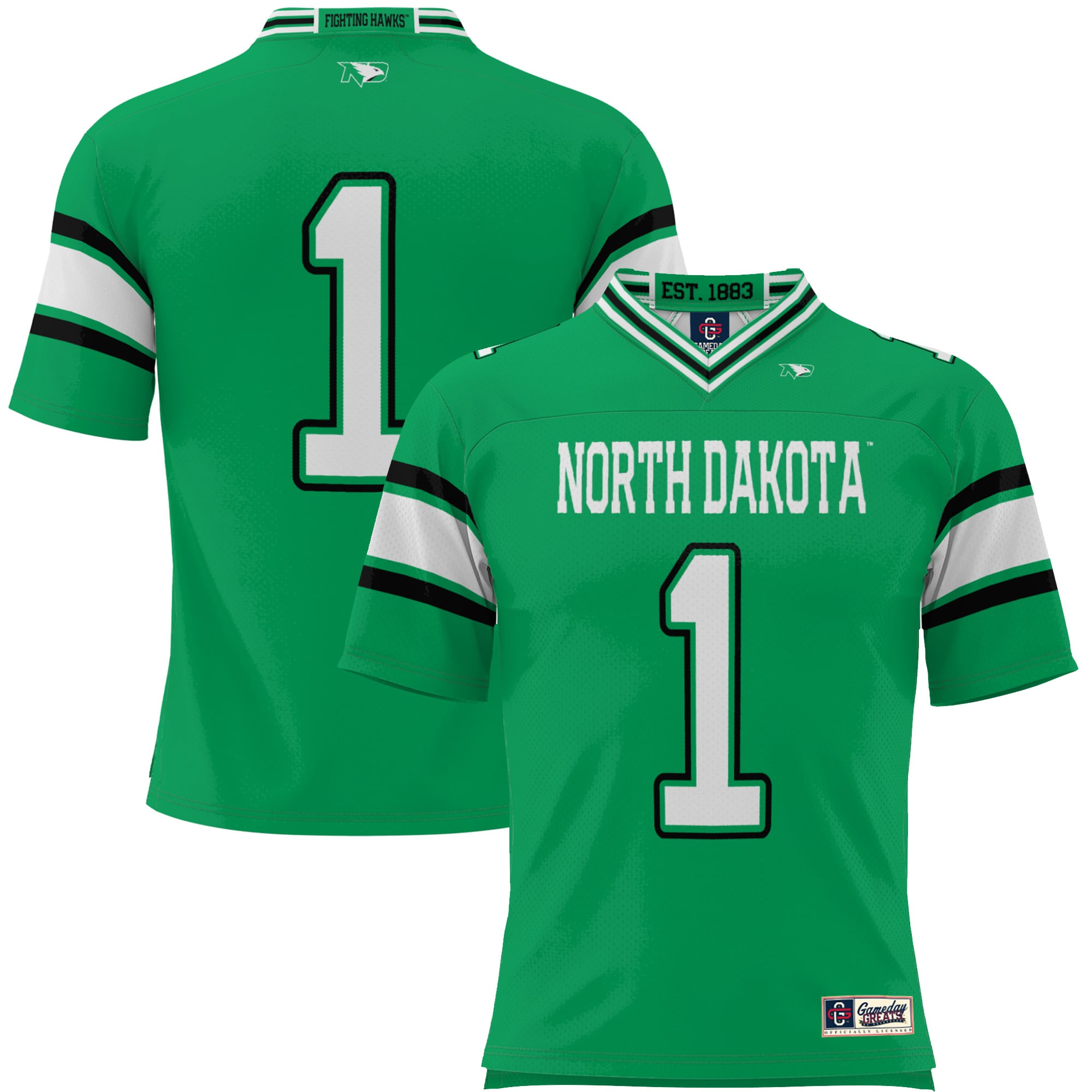 North Dakota #1 Football Jersey - Kelly Green | Stadium Series 2026/27