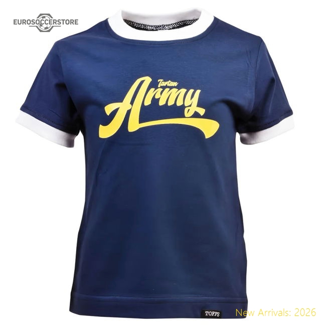 Kids Tartan Army - Navy/White Ringer