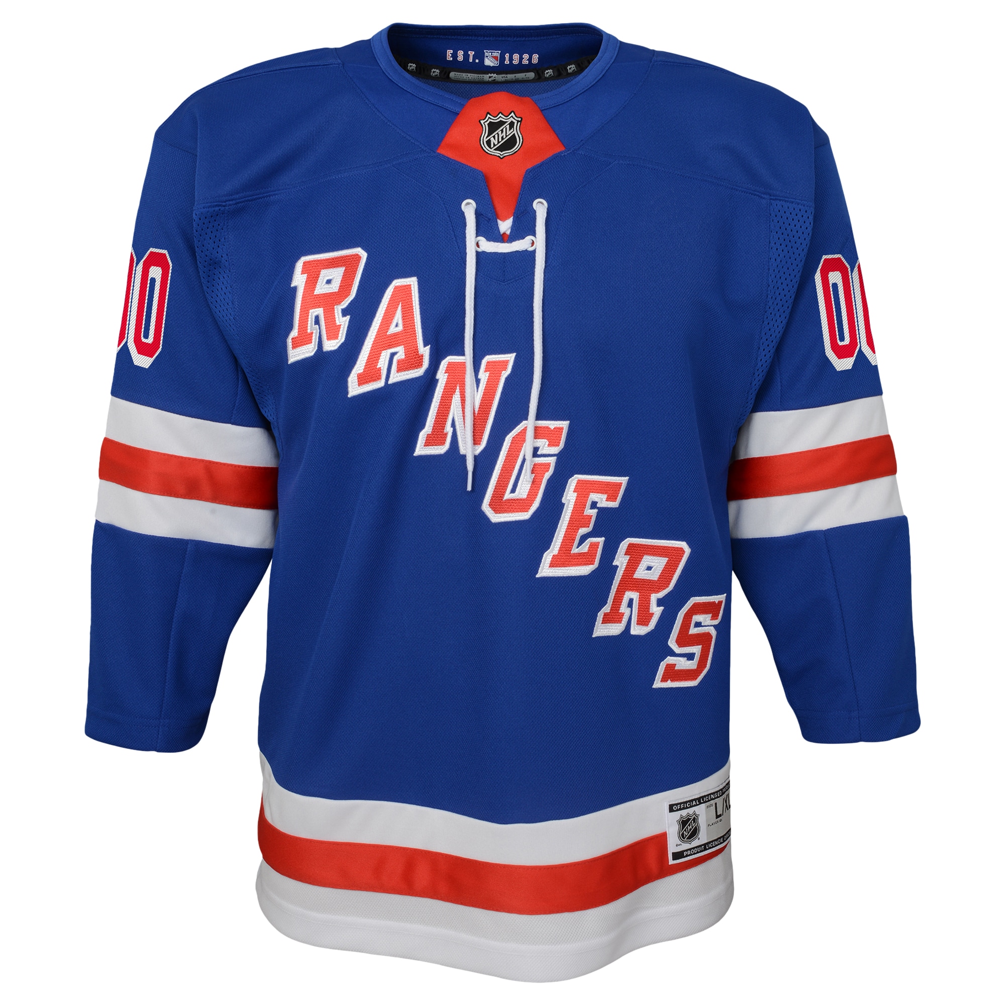 [JED] New York Rangers Youth Home Premier Custom Jersey - Blue