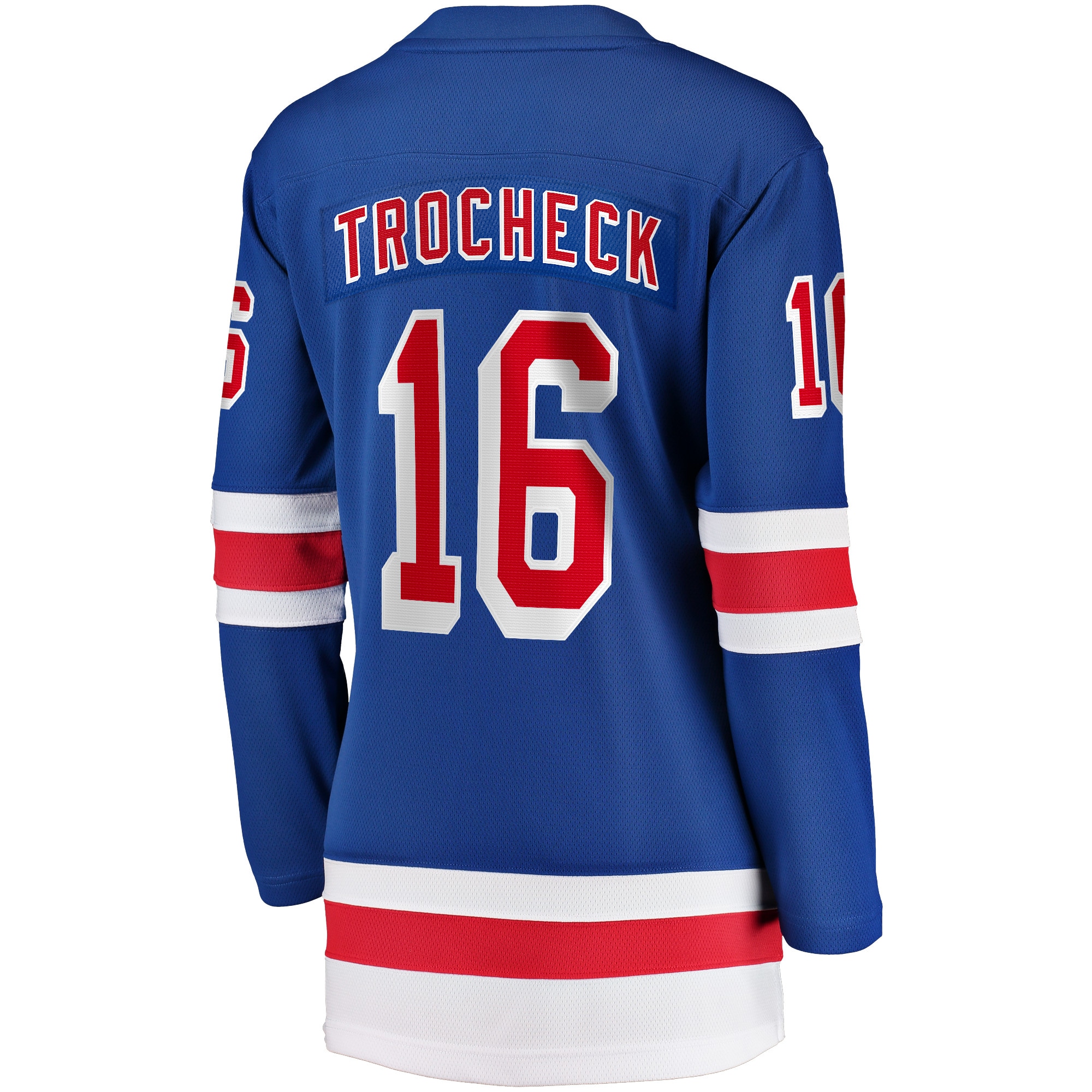 [JED] Vincent Trocheck New York Rangers Women's Home Breakaway Player Jersey - Blue