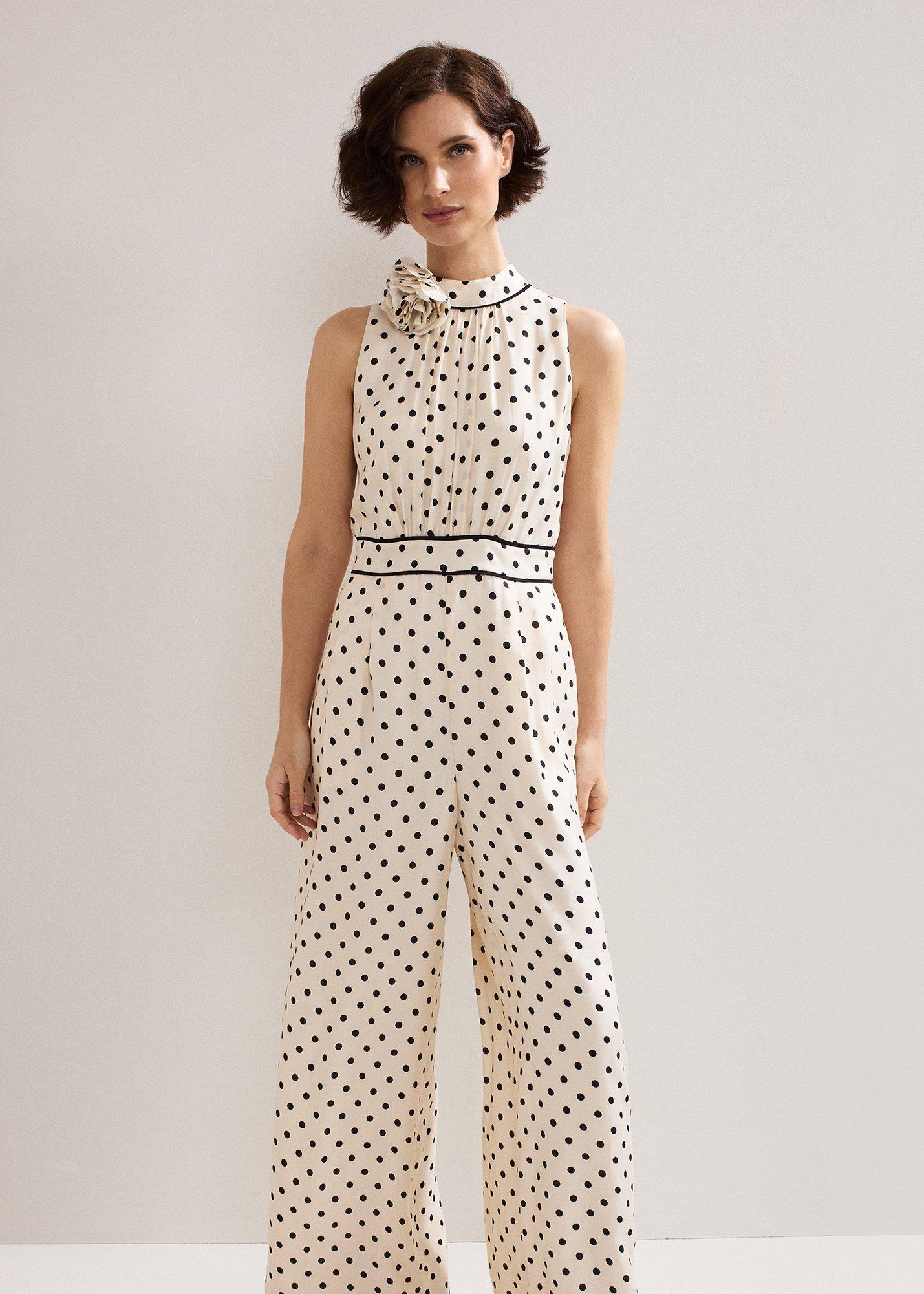 Marilee Spot Corsage Jumpsuit