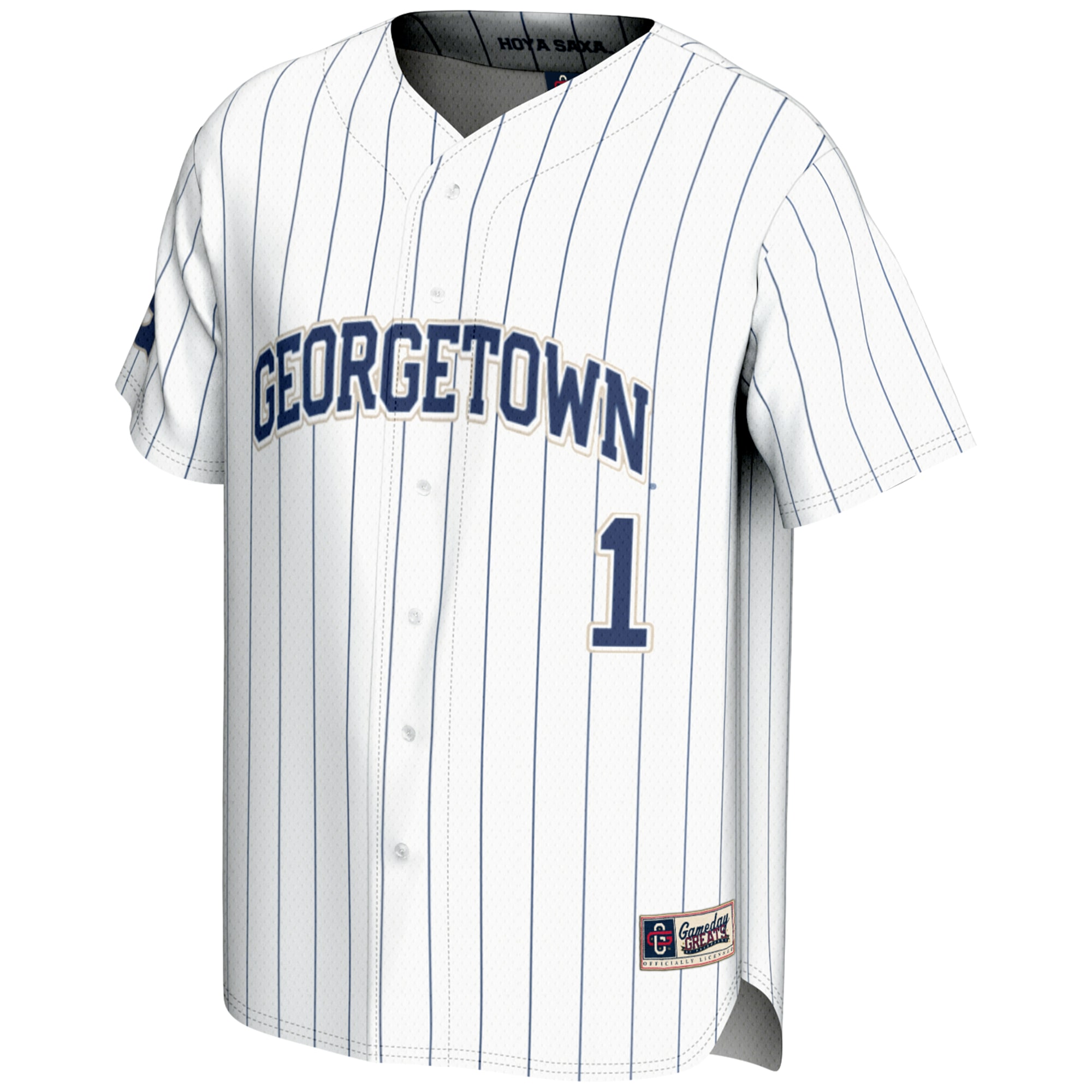 [DDG] Georgetown Hoyas GameDay Greats Lightweight Baseball Fashion Jersey - White