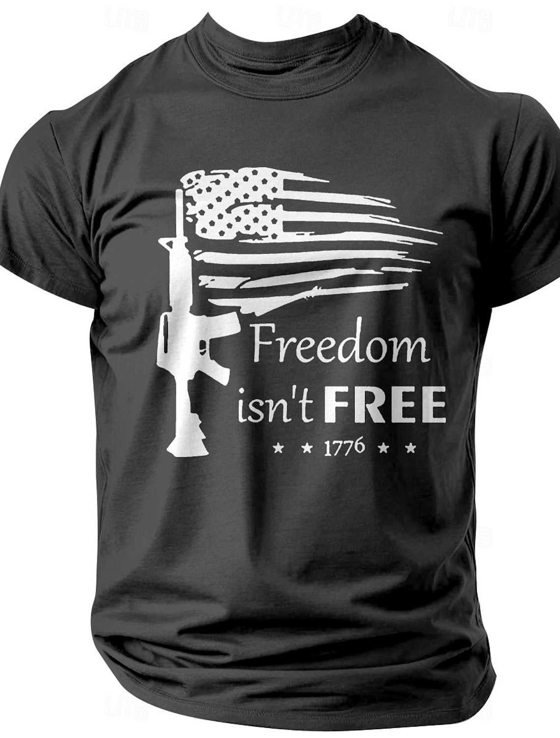 4th of July 2026 250th Memorial Day Men's Patriotic Patriot 3D Print Veteran Crew Neck Short Sleeve T-Shirt Sports Street