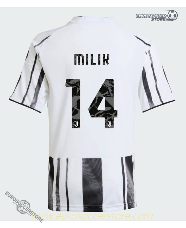 Juventus 25-26 Season Home Jersey MILIK #14 with Sponsor Logo