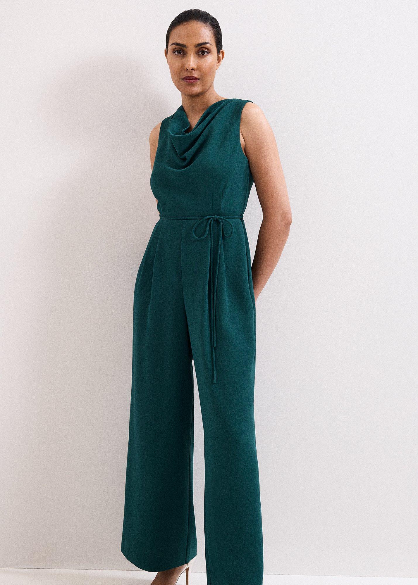 Petite Monique Cowl Neck Jumpsuit