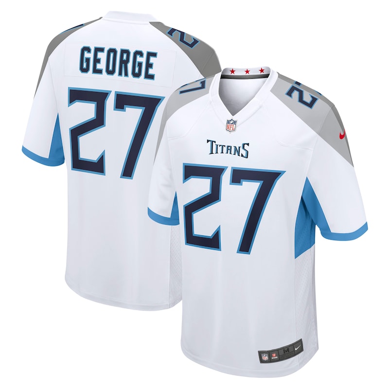 None Eddie George Tennessee Titans Championship Contender Authentic...