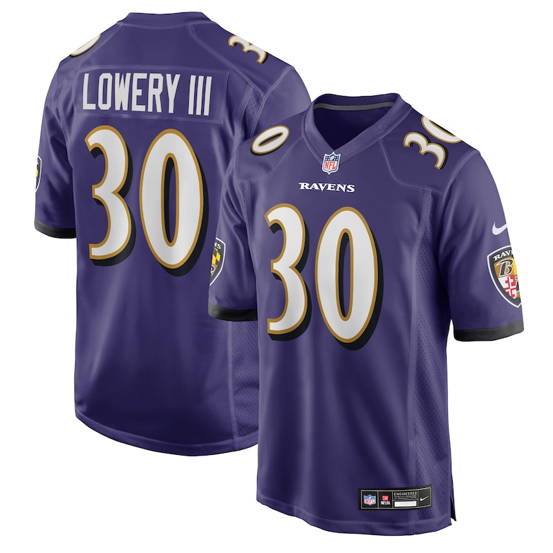 None Reuben Lowery III BAL Ravens Game-Ready Authentic Jersey