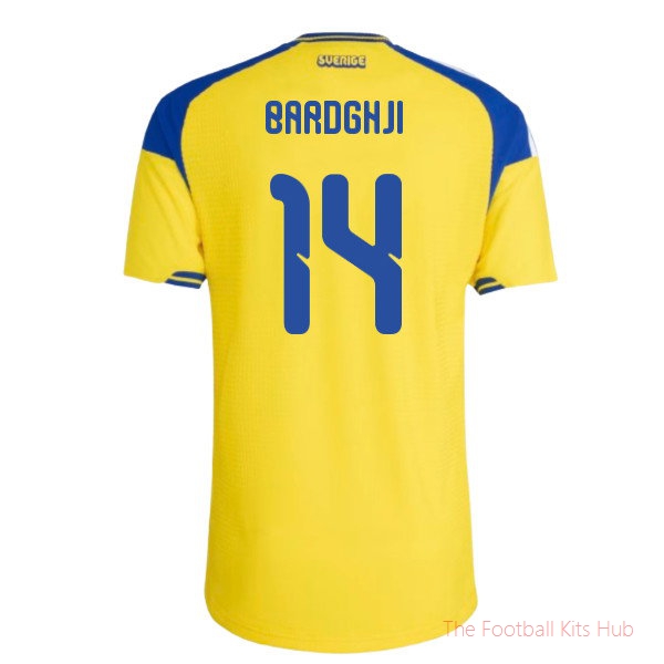 2026-2027 Sweden Authentic Home Shirt (Bardghji 14)
