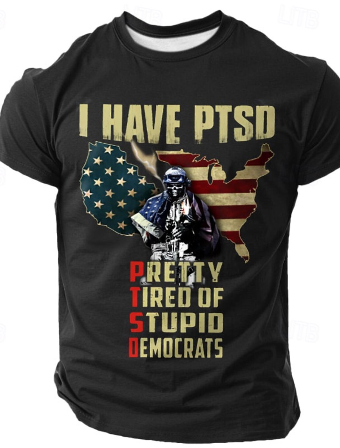 4th of July 2026 250th Memorial Day Patriotic Patriot 3D Print US Flag Crew Neck Short Sleeve T-Shirt Daily Street