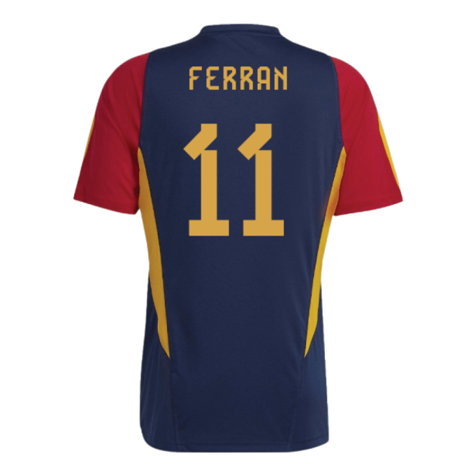 Original Replica Spain Training Fan Jersey for Adults (Ferran 11)