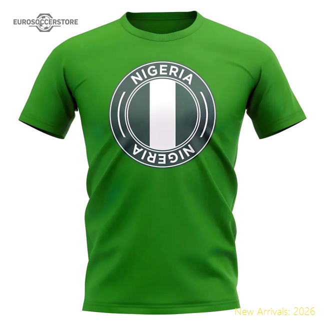 High-quality Nigeria National Team Football Badge T-shirt (green)