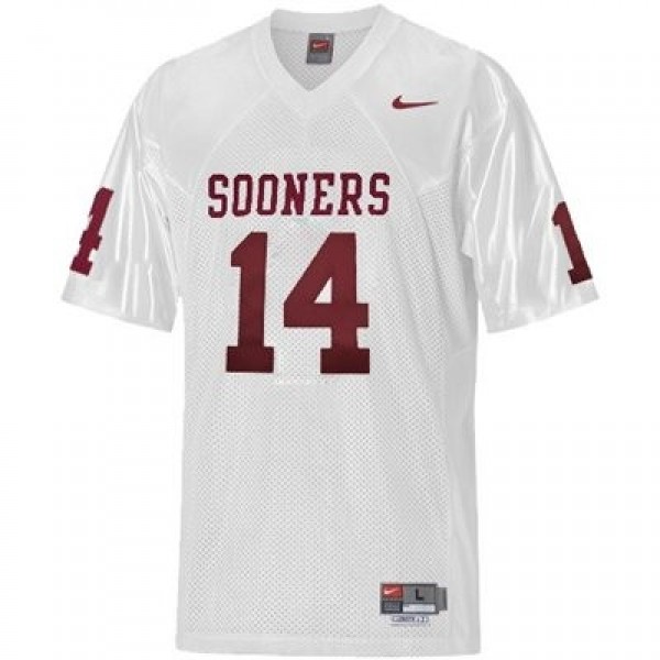 Durable Youth Oklahoma Sooners #14 Sam Bradford White Design