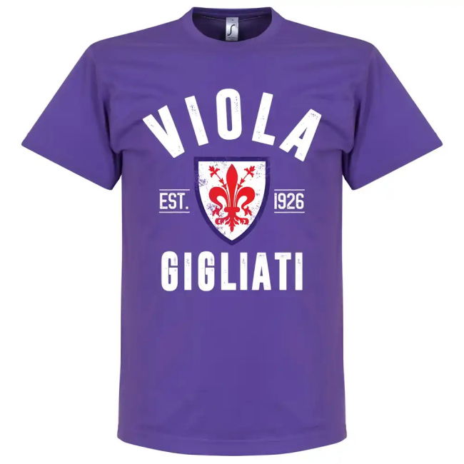 Fiorentina Shirt Antibacterial Durable Stitching Moisture Wicking