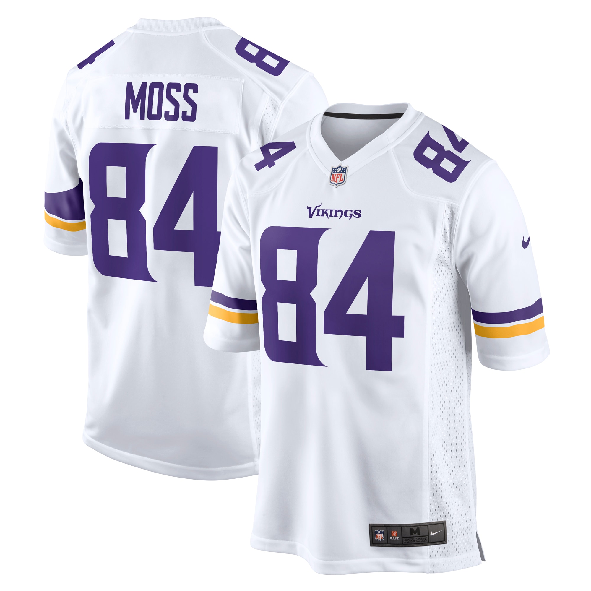 [LK] Randy Moss Minnesota Vikings Retired Player Game Jersey - White