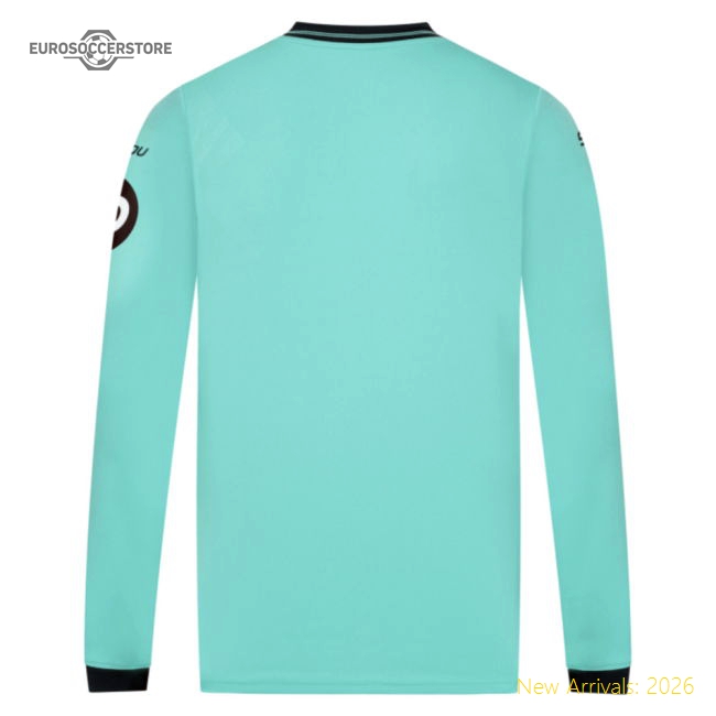 Premium 2025-2026 Wolves Long Sleeve Away Shirt - Budget-friendly