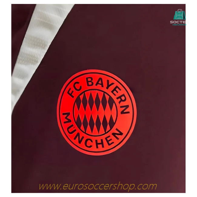 2024-2025 Bayern Munich Training Pants (Shadow Maroon)