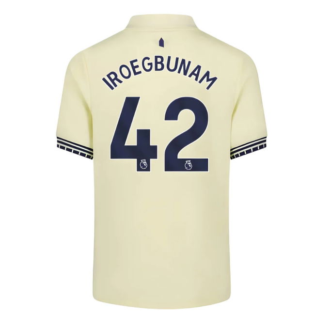 Everton Away Football Shirt 2025-20 Season Iroegbunam 42 M S Kids