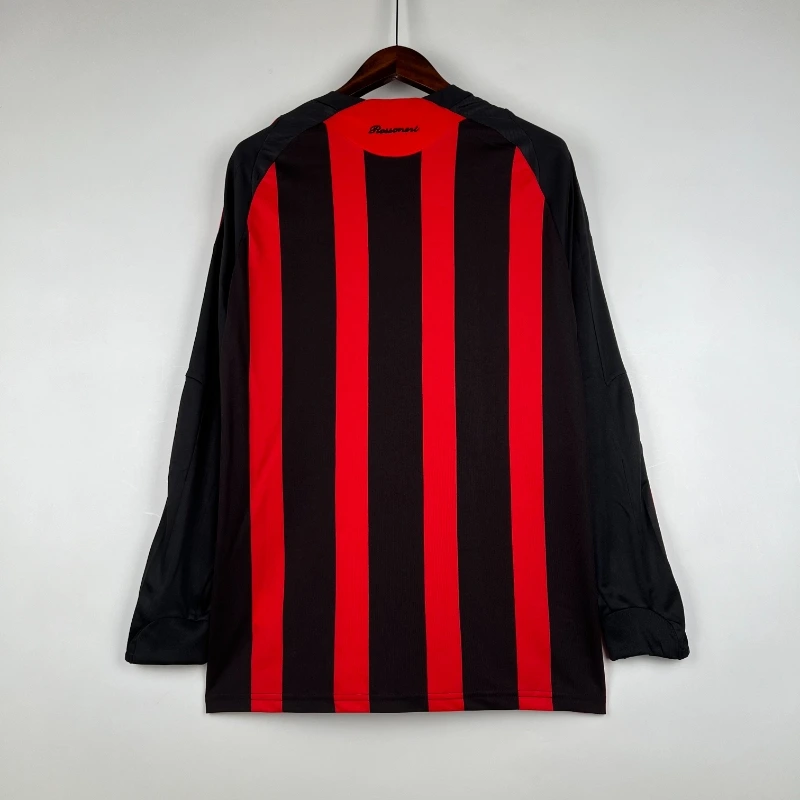 2008-2009 AC Milan Long Sleeve Jersey retro kit