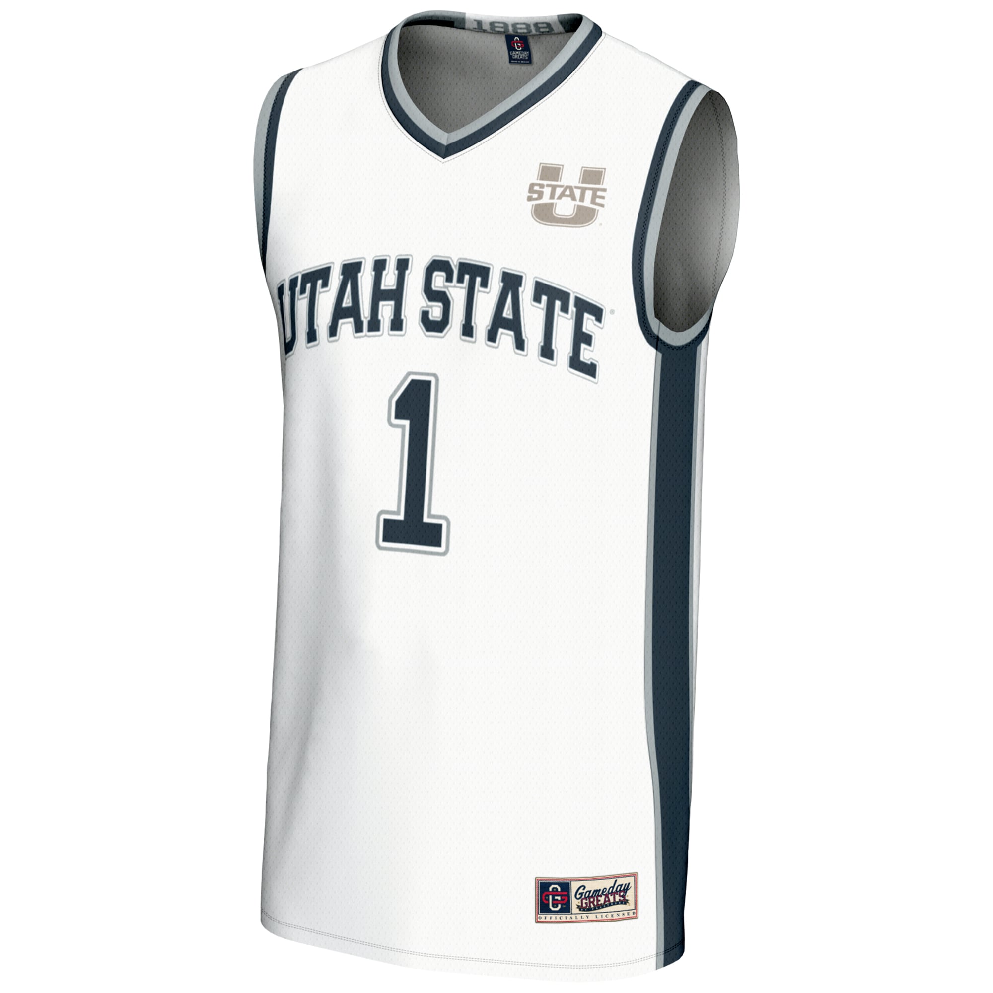 [DDG] Utah State Aggies GameDay Greats Lightweight Basketball Jersey - White