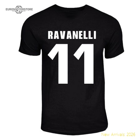 Genuine Fabrizio Ravanelli Juventus Hero T-Shirt (Black)