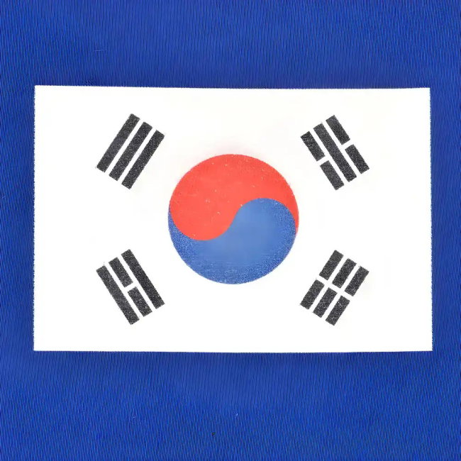 South Korea 12th ManT-Shirt - Royal/White Ringer