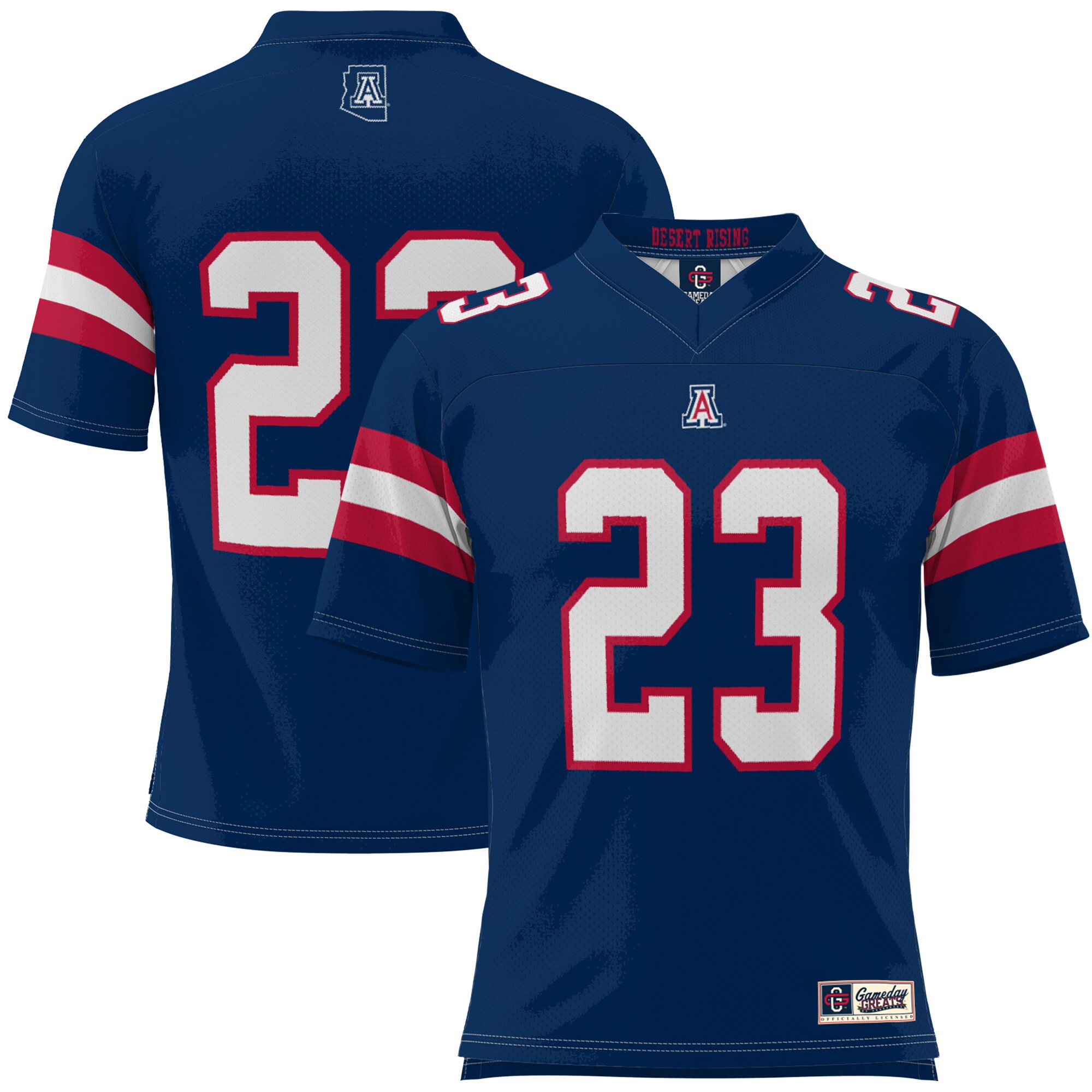 [DDG] Arizona Wildcats GameDay Greats Youth Desert Rising Football Jersey - Navy