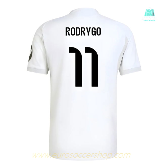 2025-2026 Real Madrid Authentic Home Shirt (Rodrygo 11)