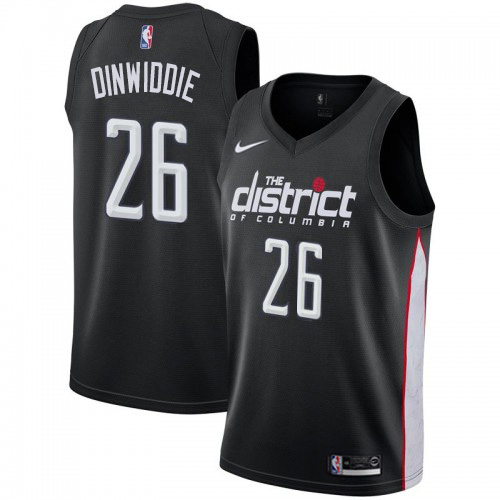 WAS #26 Spencer Dinwiddie Performance 2018 City NBA Jersey - Black