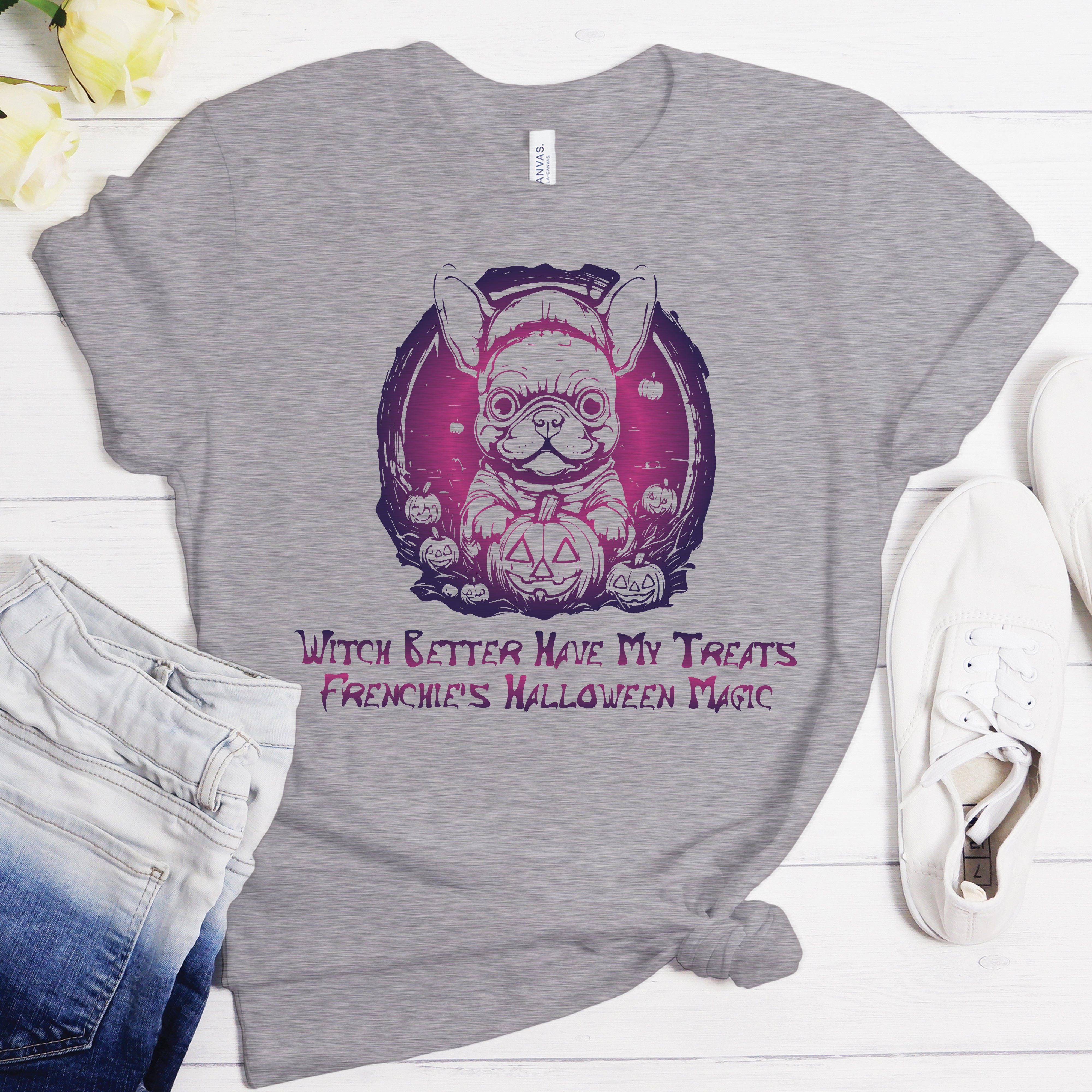 French Bulldog French Bulldog Halloween Vibes Unisex T Shirt Durable Dog Item