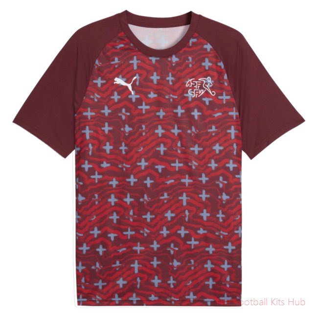 2026-2027 Switzerland Warm Up Jersey (Red)