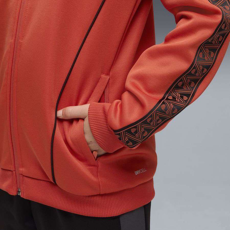 Milan Jacket King Anthem - Red Fire/PUMA Black Kids