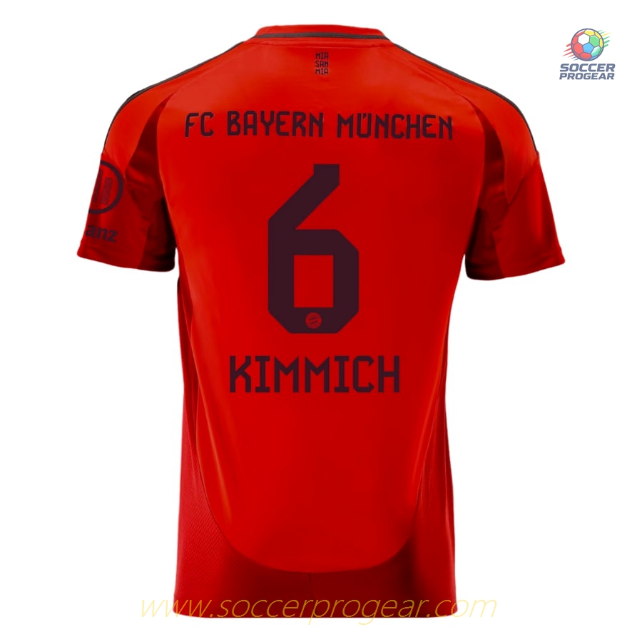 Bayern Munich Children's Edition'sren's Home Football Shirt Team Jersey 2024-2025 Season Kimmich