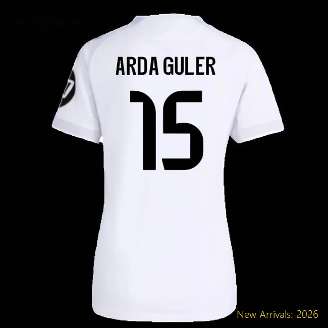 Stylish Football Team Womens Arda Guler Jersey 2025-2026 Smooth
