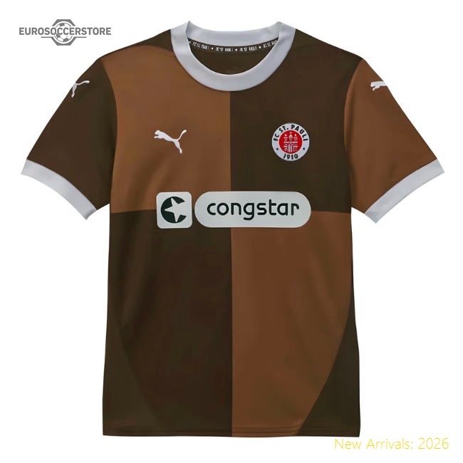 Top-grade 2024-2025 St Pauli Home Shirt (kids) - Fan Collection