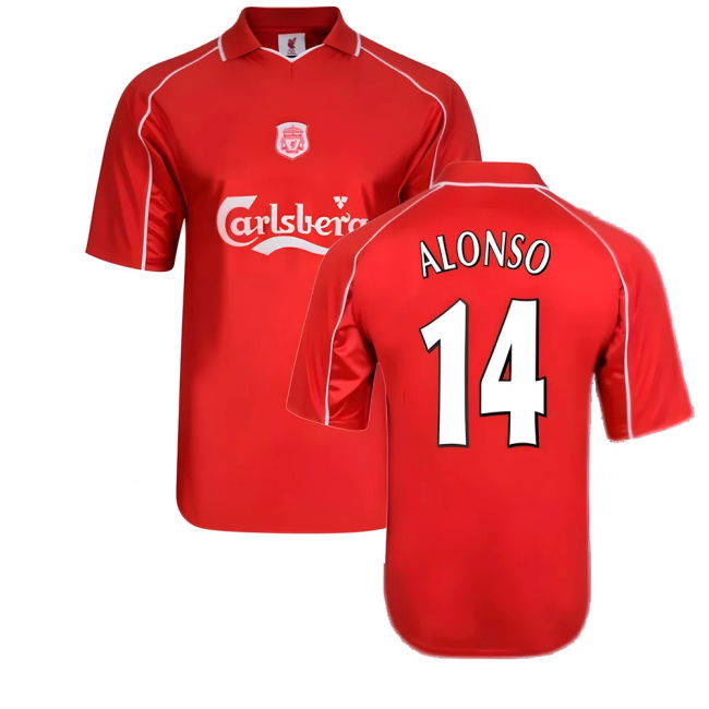 Liverpool Home Shirt Alonso #14 Top Tier Avid Latest Edition Fan J...