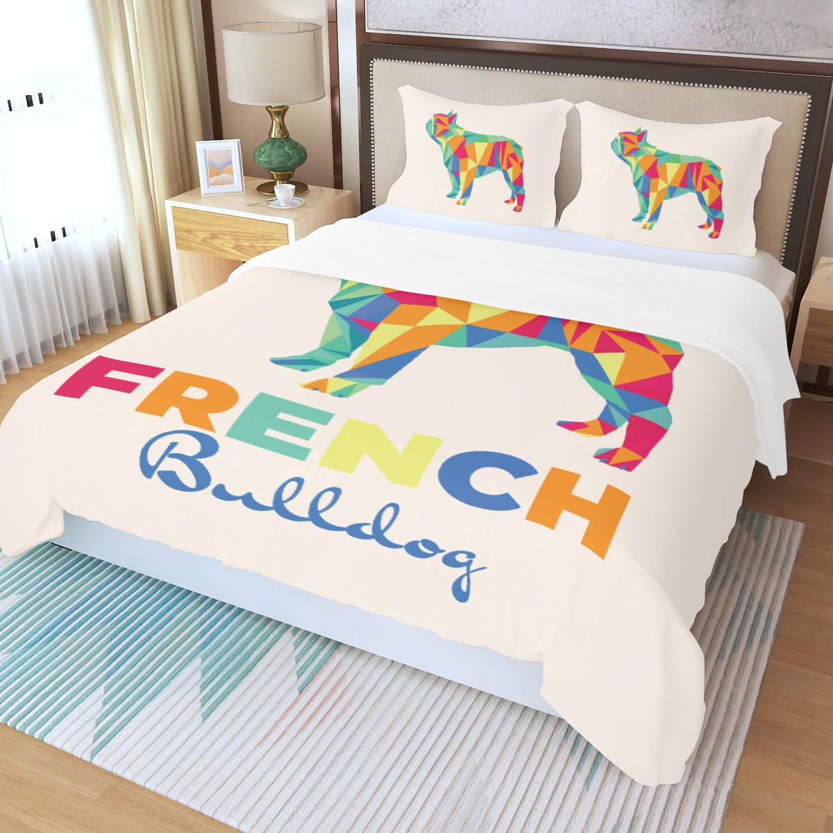 French Bulldog Fabre Bedding Set Cute Frenchie Essential