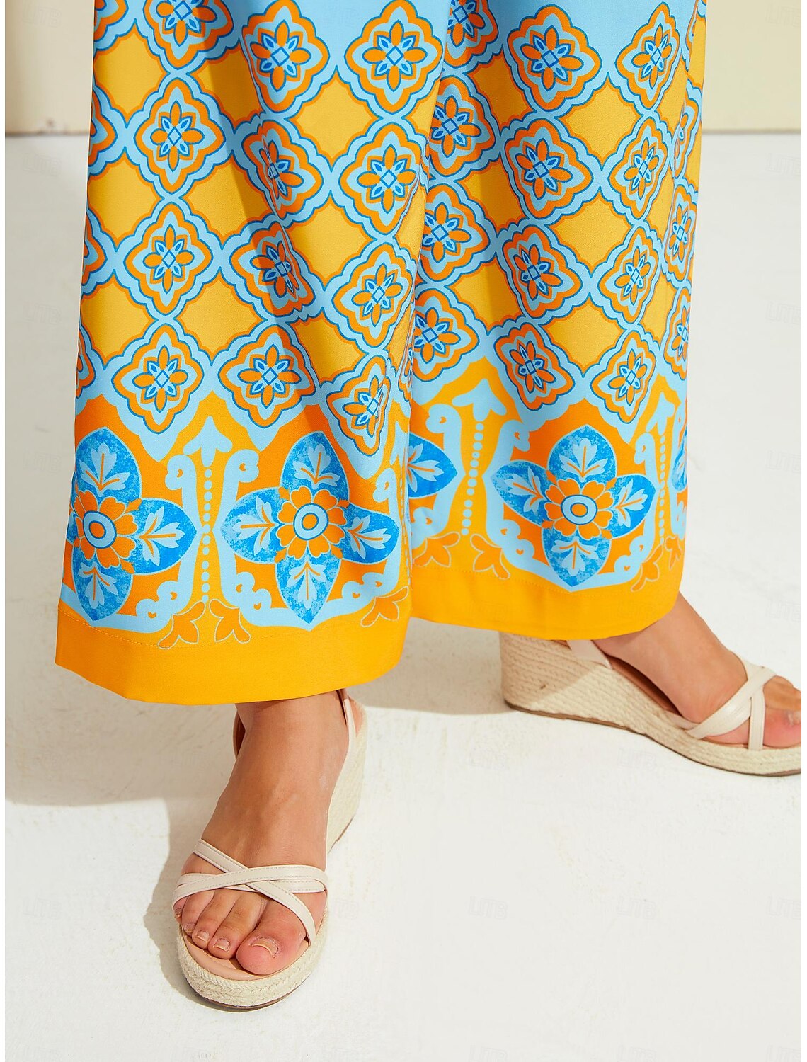 Satin Boho Double Slit Crew Neck Sleeveless Tank Top