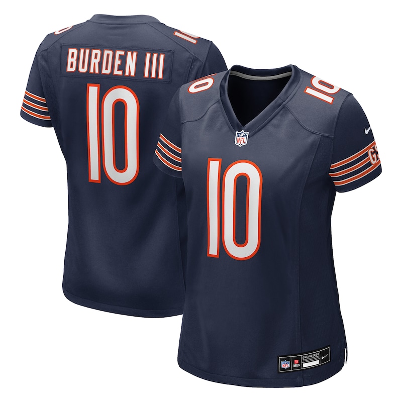 None Luther Burden III Chicago Bears Energetic Game Jersey Football Ap