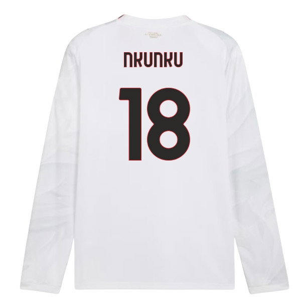[JED] 2026 2027 AC Milan Long Sleeve Shirt Away Kit (Nkunku 18)