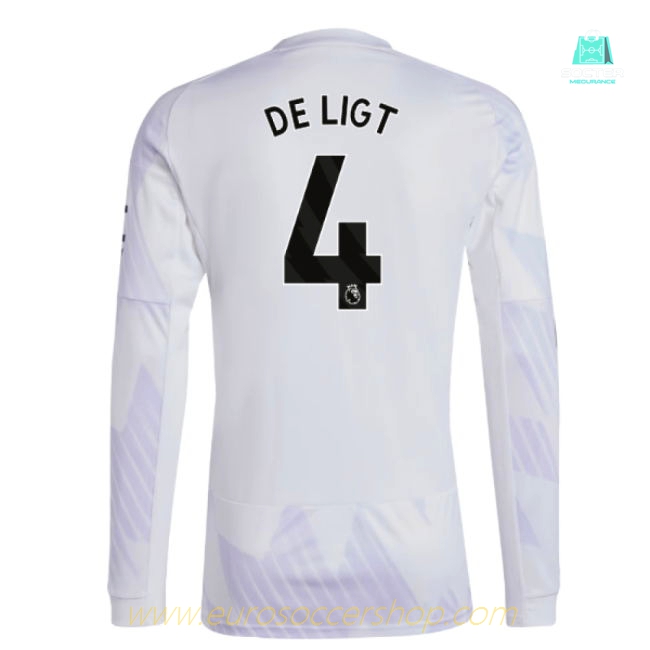 2025-2026 Man Utd Long Sleeve Away Shirt (De Ligt 4)