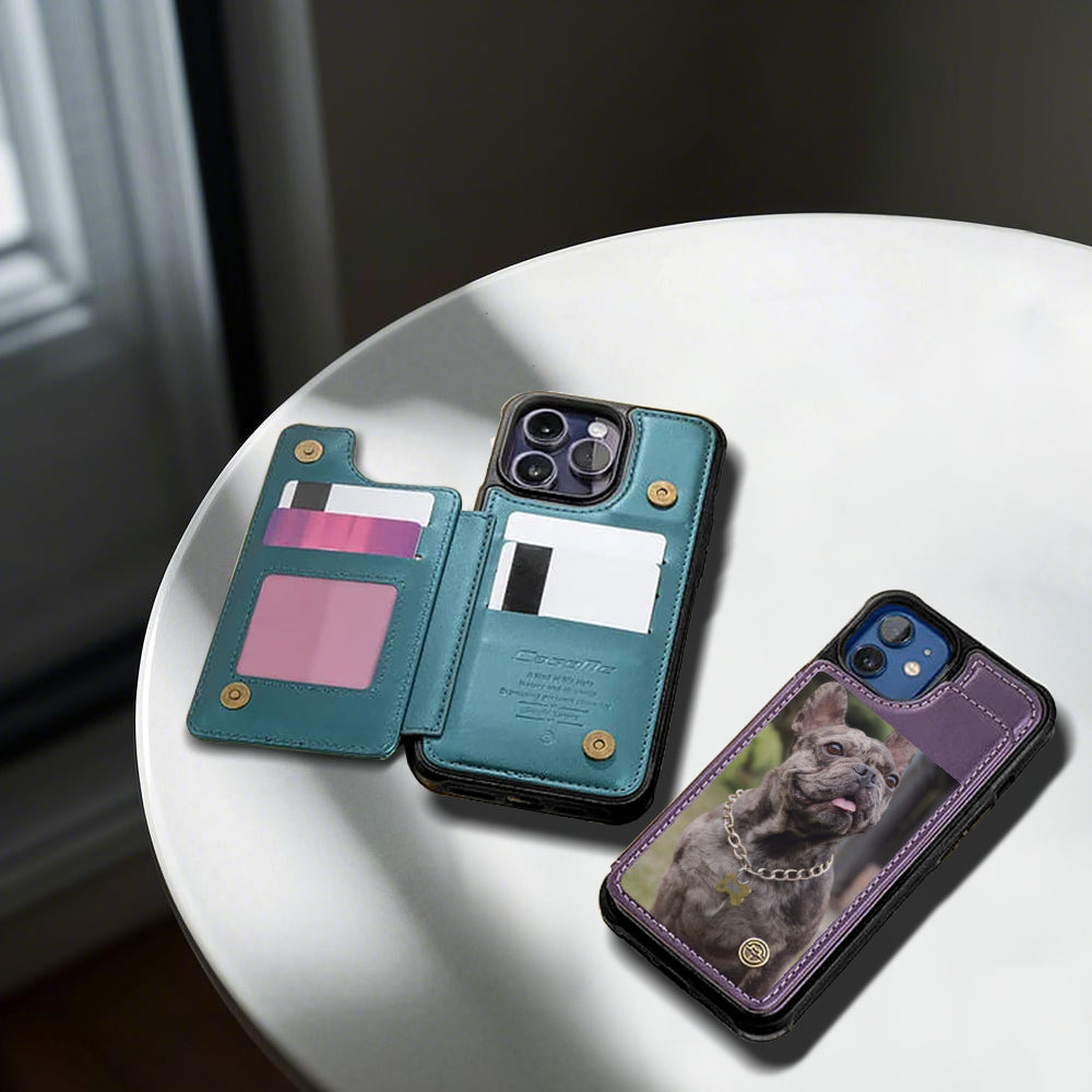 Lula - Personalized Leather Wallet Case for for iPhone & Samsung