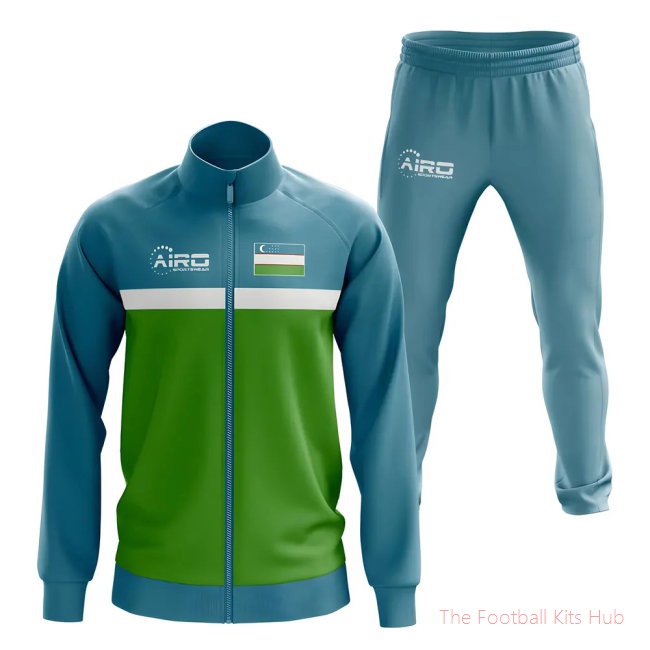 Men Uzbekistan Concept Football Tracksuit (Sky)
