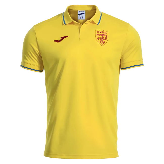 2025-2026 Romania Presentation Polo Shirt (Yellow) Official